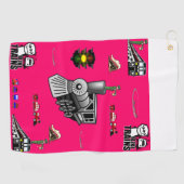 Serviette De Golf Golf Towel Train (Horizontal)