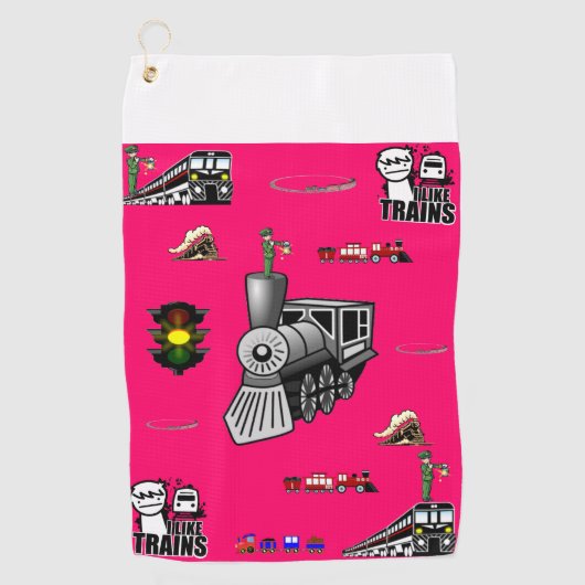 Serviette De Golf Golf Towel Train (Devant)