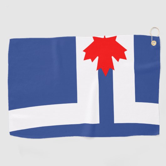 Serviette De Golf Golf Towel with flag of Toronto, Canada (Horizontal)