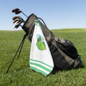 Serviette De Golf Golf Vert avec Drapeau et Boule (Vert)