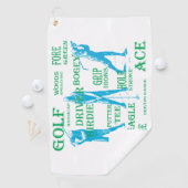 Serviette De Golf Golf Words Golfer (En situation)
