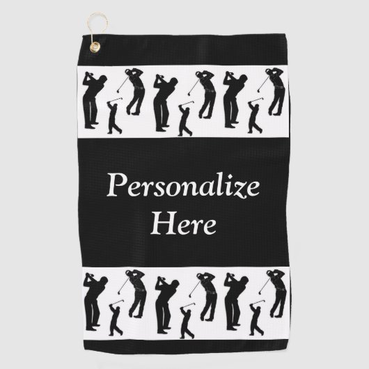 Serviette De Golf Golf World Pour Les Golfeurs (Devant)