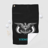 Serviette De Golf Golf Yemen & Yemeni armoiries / drapeau (En situation)