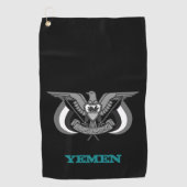 Serviette De Golf Golf Yemen & Yemeni armoiries / drapeau (Devant)