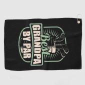 Serviette De Golf Golfer Best Grand-pa Par Par Par (Horizontal)