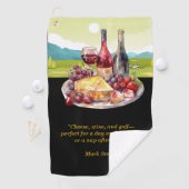 Serviette De Golf Golfer des citations drôles pour golfeur sur le vi (En situation)