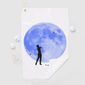 Serviette De Golf Golfer et une Lune Bleue Inspiration Shoot pour Th (En situation)