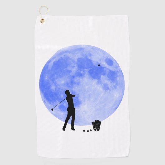 Serviette De Golf Golfer et une Lune Bleue Inspiration Shoot pour Th (Devant)