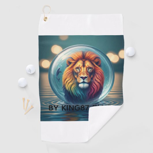 Serviette De Golf Golfer Hat  (En situation)