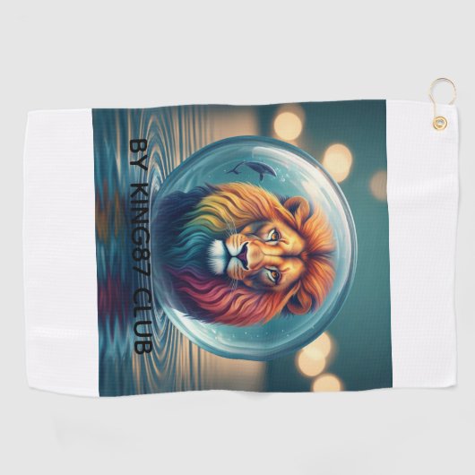 Serviette De Golf Golfer Hat  (Horizontal)