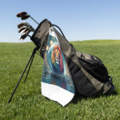 Serviette De Golf Golfer Hat  (Vert)