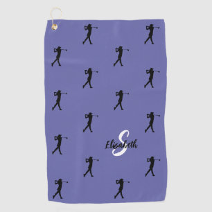 Serviette De Golf Golfer Monogrammed Pro Équipement sportif Périwink