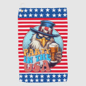 Serviette De Golf GOLFER Party aux Etats-Unis (Devant)