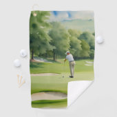 Serviette De Golf Golfer Sport Golf Towel (En situation)