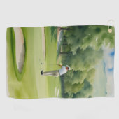 Serviette De Golf Golfer Sport Golf Towel (Horizontal)