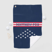 Serviette De Golf Golfer USA Monogram Fantastic Patriotic Golf Towne (En situation)