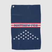 Serviette De Golf Golfer USA Monogram Fantastic Patriotic Golf Towne (Devant)