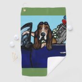 Serviette De Golf Golfeur de chien de basset-hound (En situation)