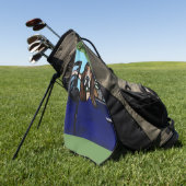 Serviette De Golf Golfeur de chien de basset-hound (Vert)