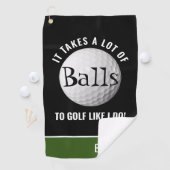 Serviette De Golf Golfeur de tourte drôle personnalisé (En situation)