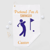 Serviette De Golf Golfeur en swingant Thunder_Thunder_Cove (En situation)