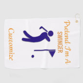 Serviette De Golf Golfeur en swingant Thunder_Thunder_Cove (Horizontal)