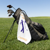 Serviette De Golf Golfeur en swingant Thunder_Thunder_Cove (Vert)
