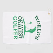 Serviette De Golf Golfeur le plus Okayest du monde (Horizontal)