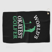 Serviette De Golf Golfeur le plus Okayest du monde (Horizontal)