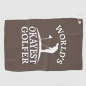 Serviette De Golf Golfeur le plus Okayest du monde (Horizontal)