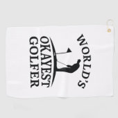 Serviette De Golf Golfeur le plus Okayest du monde (Horizontal)