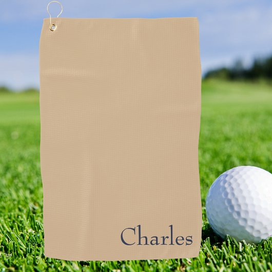 Serviette De Golf Golfeur Professionnel à Monogramme Simple Masculin