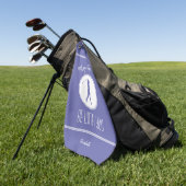 Serviette De Golf Golfeuse de golf Monogramme Pro Moderne Violet (Vert)