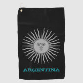 Serviette De Golf Golfing Argentina & Sol De Mayo armoiries /drapeau (Devant)