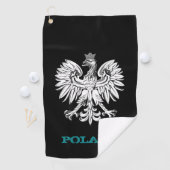 Serviette De Golf Golfing Pologne & blason polonais / drapeau (En situation)