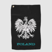 Serviette De Golf Golfing Pologne & blason polonais / drapeau (Devant)