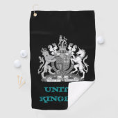 Serviette De Golf Golfing Royaume-Uni, armoiries britanniques /drape (En situation)
