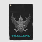 Serviette De Golf Golfing Thaïlande & manteau thaïlandais / drapeau (Devant)