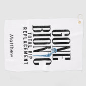 Serviette De Golf Gone Bionic Hip Remplacement Post Surging Gag (Horizontal)
