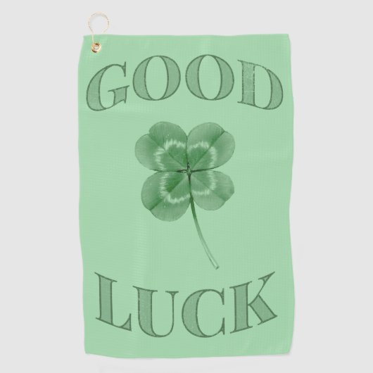 Serviette De Golf Good Luck Clover  (Devant)