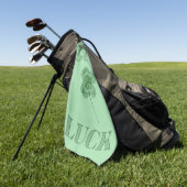 Serviette De Golf Good Luck Clover  (Vert)