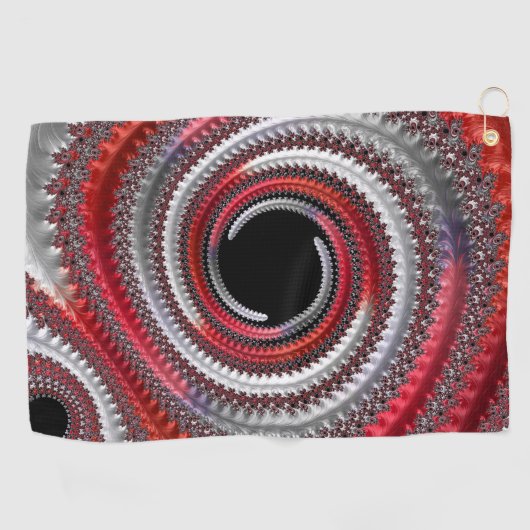 Serviette De Golf Gradient noir abstrait (Horizontal)