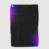 Serviette De Golf Gradient violet noir (Devant)