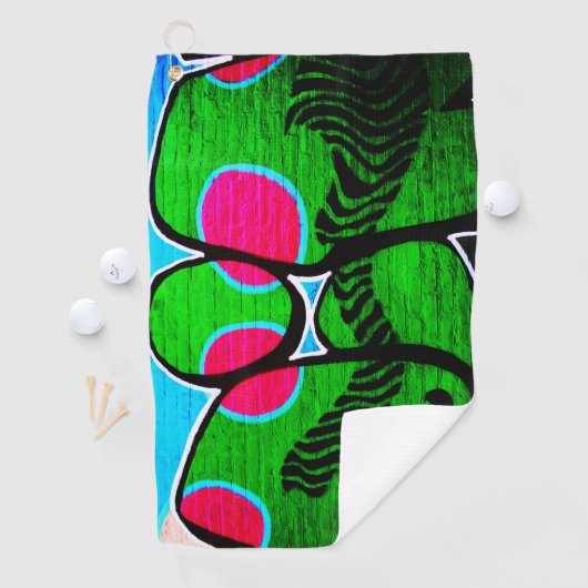 Serviette De Golf Graffiti 12 gtcnm (En situation)