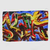 Serviette De Golf Graffiti 17 gtcna (Horizontal)