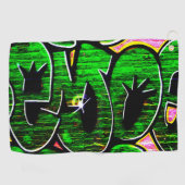 Serviette De Golf Graffiti 18 gtm (Horizontal)