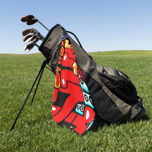 Serviette De Golf Graffiti 19 gtcnm (Vert)