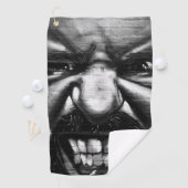 Serviette De Golf Graffiti 2 gtcna (En situation)