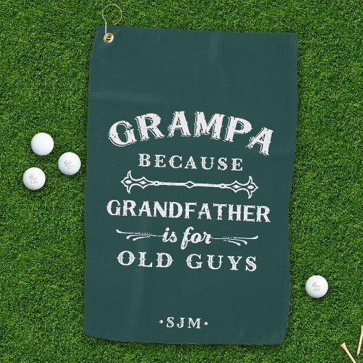 Serviette De Golf Grampa | Grand-père est pour les vieux