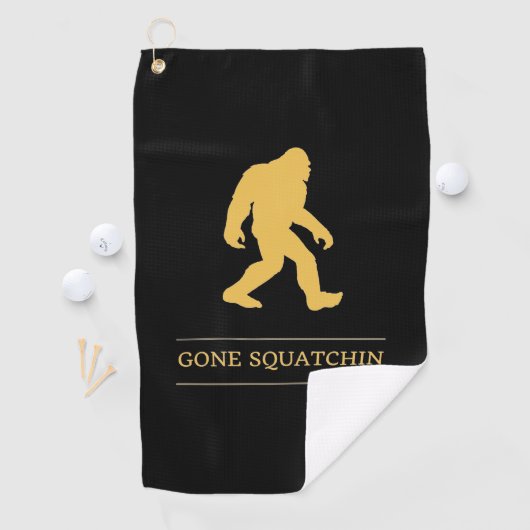 Serviette De Golf Grand Squatchin allé par pied drôle Sasquatch (En situation)